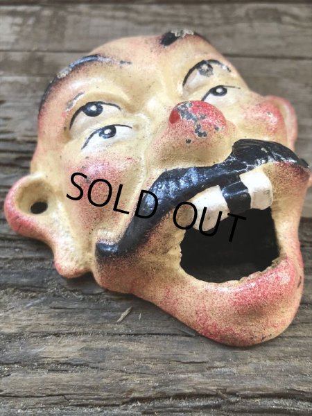 画像2: Vintage Drunk 4 Eyes Cast Iron Opener (B231) (2)