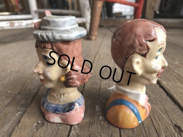 画像4: Vintage Drunk Man 4 Eyes Shakers S/P (B228) (4)