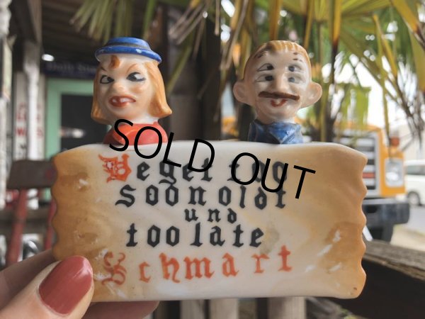 画像10: Vintage Drunk 4 Eyes Nodder Shakers S/P (B227) (10)