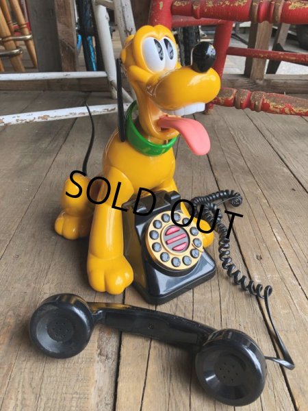 画像2: 90s Vintage Disney Pluto Phone (B232) (2)