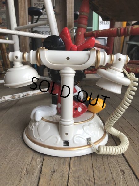 画像4: 90s Vintage Disney Minnie Mouse Phone (B233) (4)