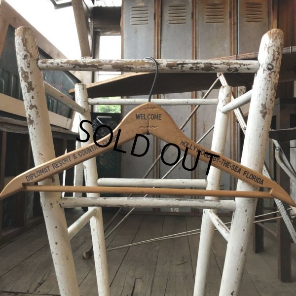 画像4: Vintage Antique Advertising Wood Hanger WELCOM (B240) (4)