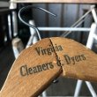画像1: Vintage Antique Advertising Wood Hanger Virgnia Cleaners & Dyers (B235) (1)