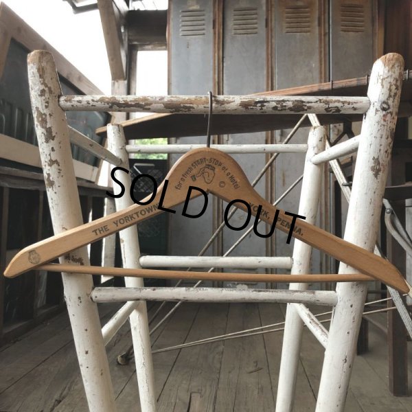 画像5: Vintage Antique Advertising Wood Hanger for a fresh STRT.STOP at a Hotel (B241) (5)