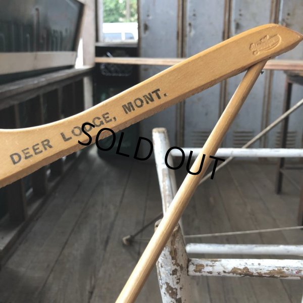 画像3: Vintage Antique Advertising Wood Hanger LANSTYAK (B264) (3)