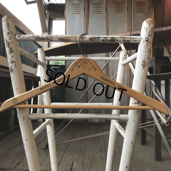 画像4: Vintage Antique Advertising Wood Hanger for a fresh STRT.STOP at a Hotel (B238) (4)