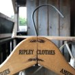 画像1: Vintage Antique Advertising Wood Hanger RIPLEY CLOTHES (B243) (1)