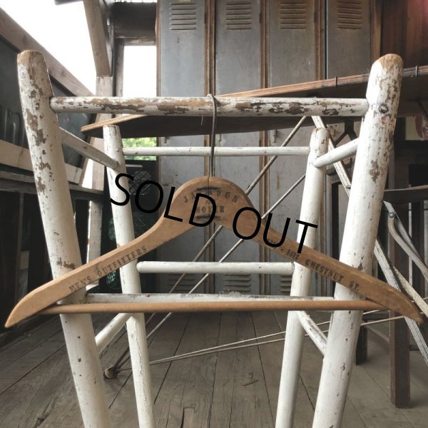 画像4: Vintage Antique Advertising Wood Hanger JACKSON AND MOYER (B252) (4)