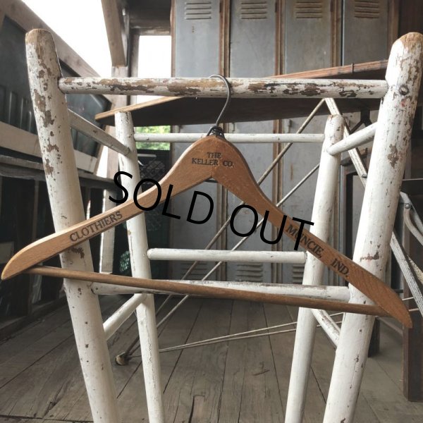 画像4: Vintage Antique Advertising Wood Hanger THE KELLER CO (B266) (4)
