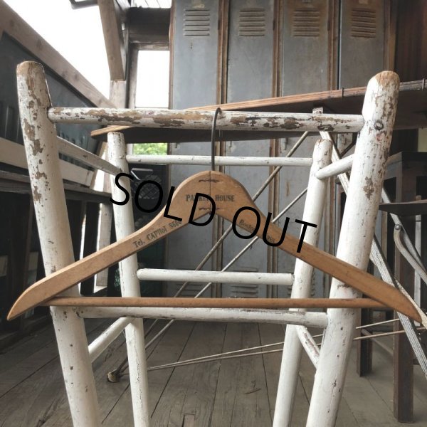 画像3: Vintage Antique Advertising Wood Hanger PARKER HOUSE (B257) (3)