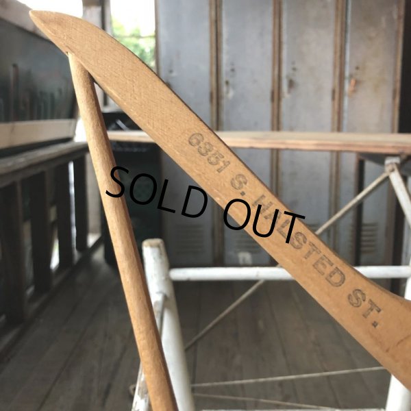 画像2: Vintage Antique Advertising Wood Hanger RAAB BROS. (B253) (2)