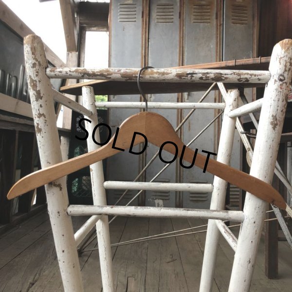 画像5: Vintage Antique Advertising Wood Hanger DOMESTIC LAUNDRY (B234) (5)