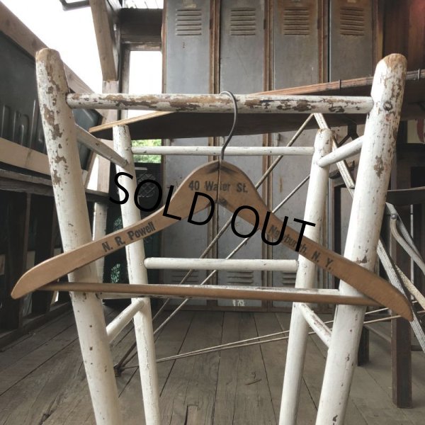 画像4: Vintage Antique Advertising Wood Hanger 40 Water ST. (B251) (4)