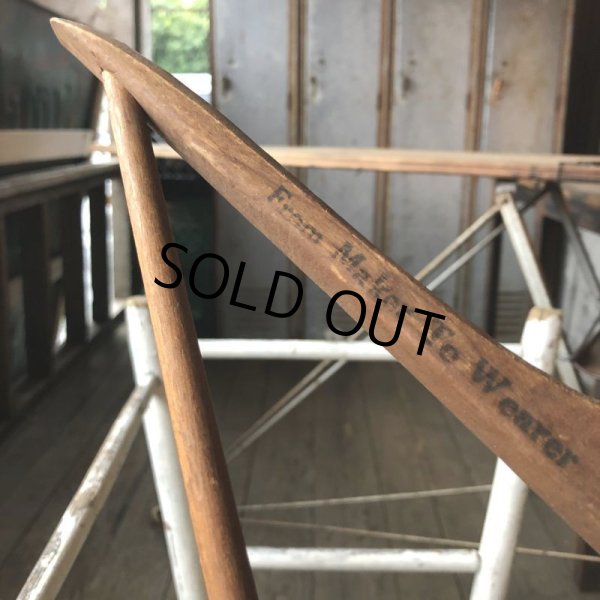 画像2: Vintage Antique Advertising Wood Hanger HOWARD CLOTHES (B246) (2)