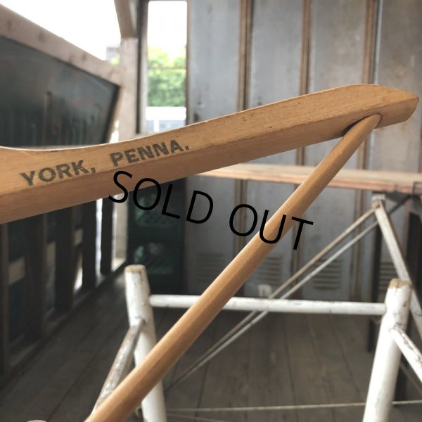 画像3: Vintage Antique Advertising Wood Hanger for a fresh STRT.STOP at a Hotel (B241) (3)