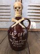 画像1: 50s Vintage JAPAN Skull Poison Bottle Decanter (B275) (1)