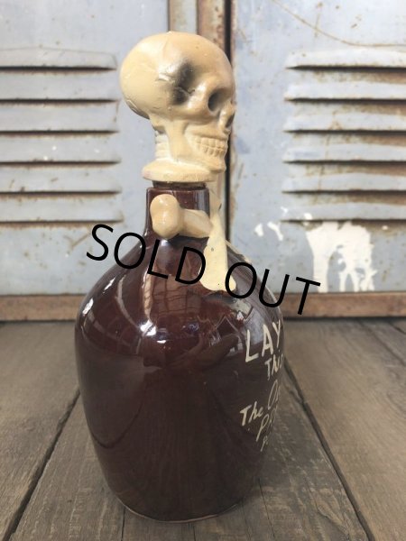 画像4: 50s Vintage JAPAN Skull Poison Bottle Decanter (B275) (4)