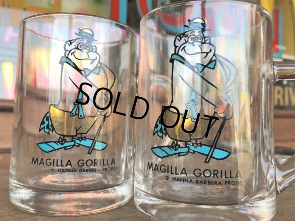 画像8: Vintage Hanna Barbera Magilla Gorilla Mug Glass (B283) (8)