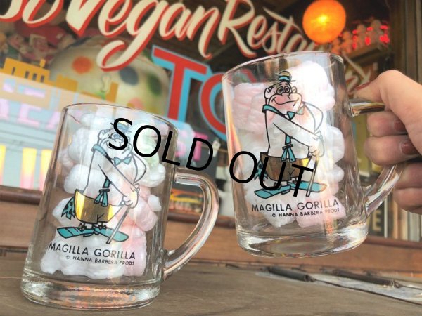 画像9: Vintage Hanna Barbera Magilla Gorilla Mug Glass (B283) (9)