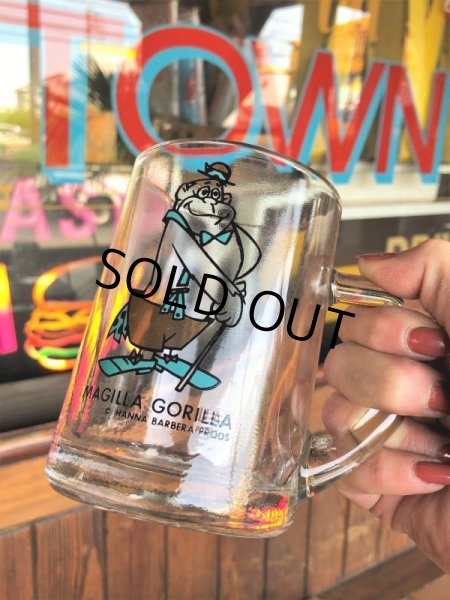 画像5: Vintage Hanna Barbera Magilla Gorilla Mug Glass (B283) (5)