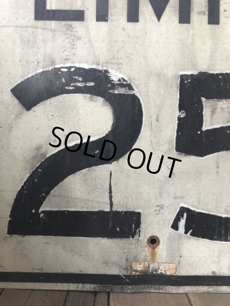 画像4: Vintage Road Sign SPEED LIMIT 25 (B311)  (4)