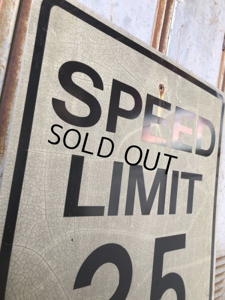 画像2: Vintage Road Sign SPEED LIMIT 25 (B307)  (2)