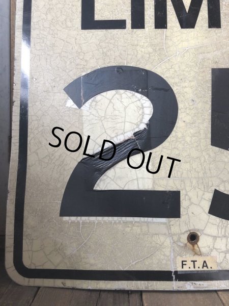 画像4: Vintage Road Sign SPEED LIMIT 25 (B304)  (4)