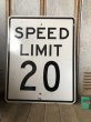 画像1: Vintage Road Sign SPEED LIMIT 20 (B292)  (1)