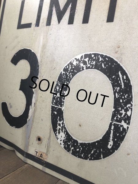 画像4: Vintage Road Sign SPEED LIMIT 30 (B319)  (4)