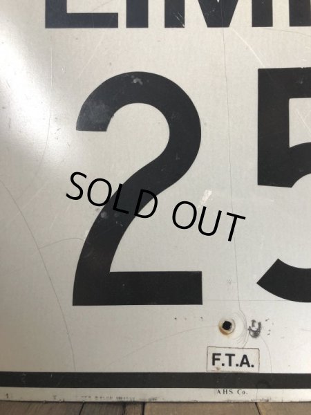 画像3: Vintage Road Sign SPEED LIMIT 25 (B305)  (3)