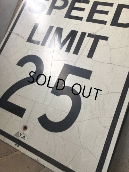 画像4: Vintage Road Sign SPEED LIMIT 25 (B312)  (4)