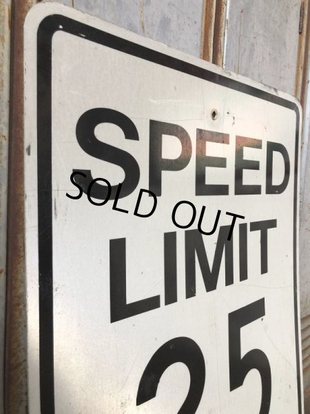 画像2: Vintage Road Sign SPEED LIMIT 25 (B305)  (2)