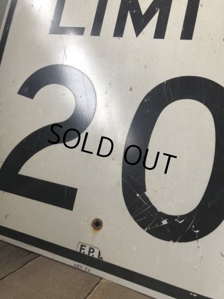 画像3: Vintage Road Sign SPEED LIMIT 20 (B287)  (3)