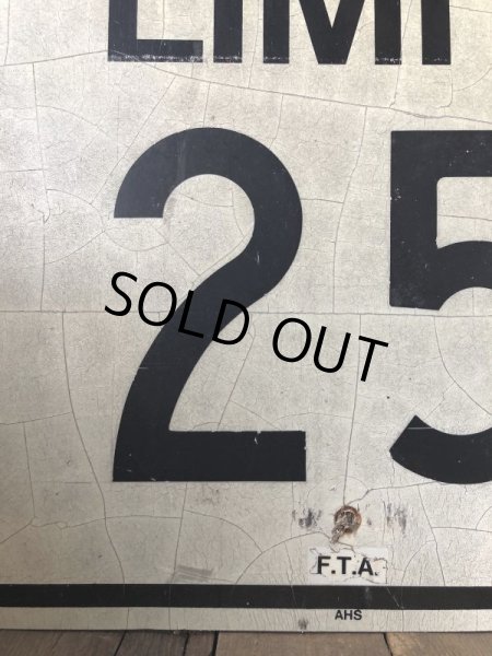 画像4: Vintage Road Sign SPEED LIMIT 25 (B313)  (4)