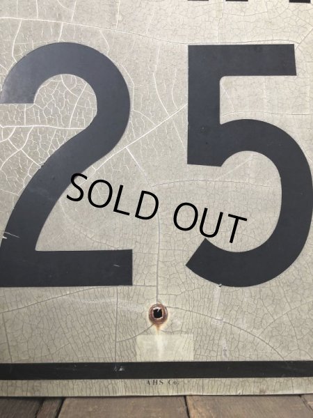 画像3: Vintage Road Sign SPEED LIMIT 25 (B307)  (3)