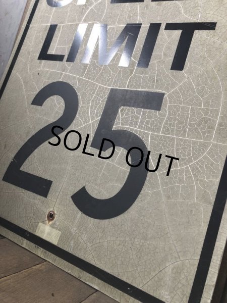 画像4: Vintage Road Sign SPEED LIMIT 25 (B307)  (4)