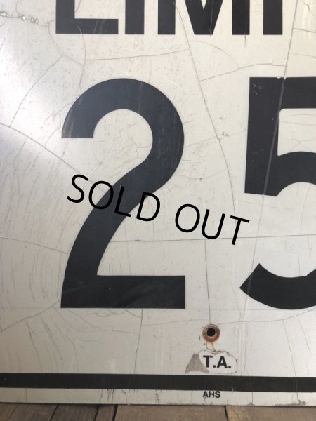 画像3: Vintage Road Sign SPEED LIMIT 25 (B312)  (3)