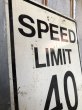 画像2: Vintage Road Sign SPEED LIMIT 40 (B323)  (2)