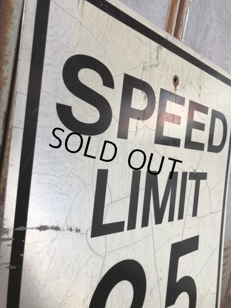 画像2: Vintage Road Sign SPEED LIMIT 25 (B312)  (2)