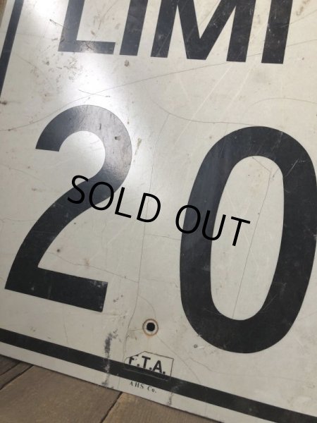 画像3: Vintage Road Sign SPEED LIMIT 20 (B285)  (3)