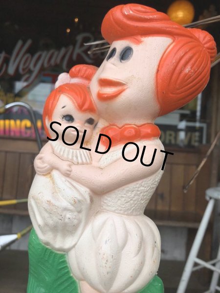 画像2: 70s Vintage The Flintstones Wilma & Pebbles Bank (B350) (2)