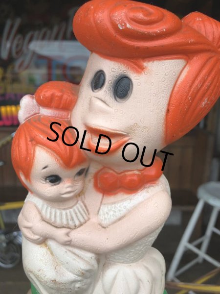 画像7: 70s Vintage The Flintstones Wilma & Pebbles Bank (B350) (7)