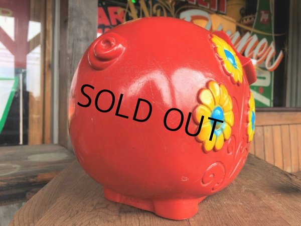 画像3: 70s Vintage Psychedelic Hippie Pig Piggy Bank BIG SIZE (B352) (3)