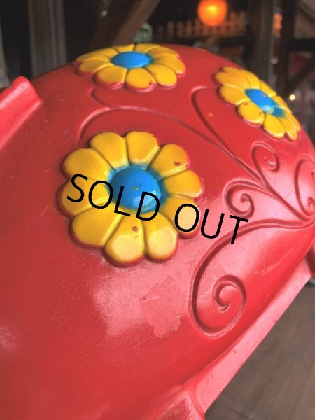 画像10: 70s Vintage Psychedelic Hippie Pig Piggy Bank BIG SIZE (B352) (10)