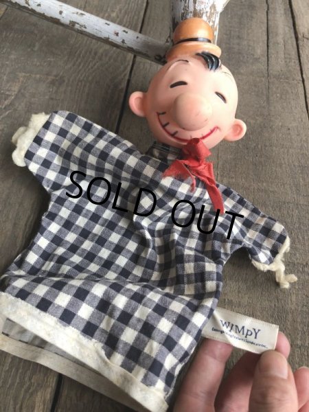 画像3: Vintage Gund Popeye Wimpy Hand Puppet (B354) (3)
