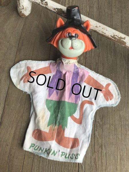 画像7: Vintage Ideal Punkin Puss Hand Puppet (B360) (7)