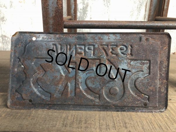 画像2: 30s Vintage License Plates 1937 565K3 (B365)  (2)