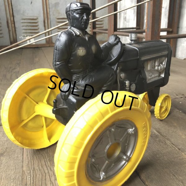 画像5: 60s Vintage Empire Tractor Plastic Mold Toy Rare Color (B359) (5)