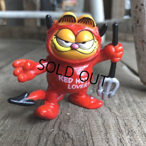 画像2: Vintage Hot Stuff Red Devil PVC Figure Garfield (B379)  (2)
