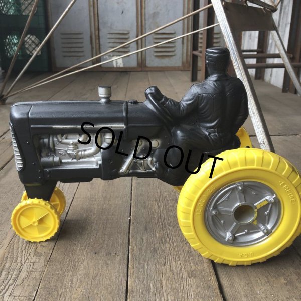 画像2: 60s Vintage Empire Tractor Plastic Mold Toy Rare Color (B359) (2)